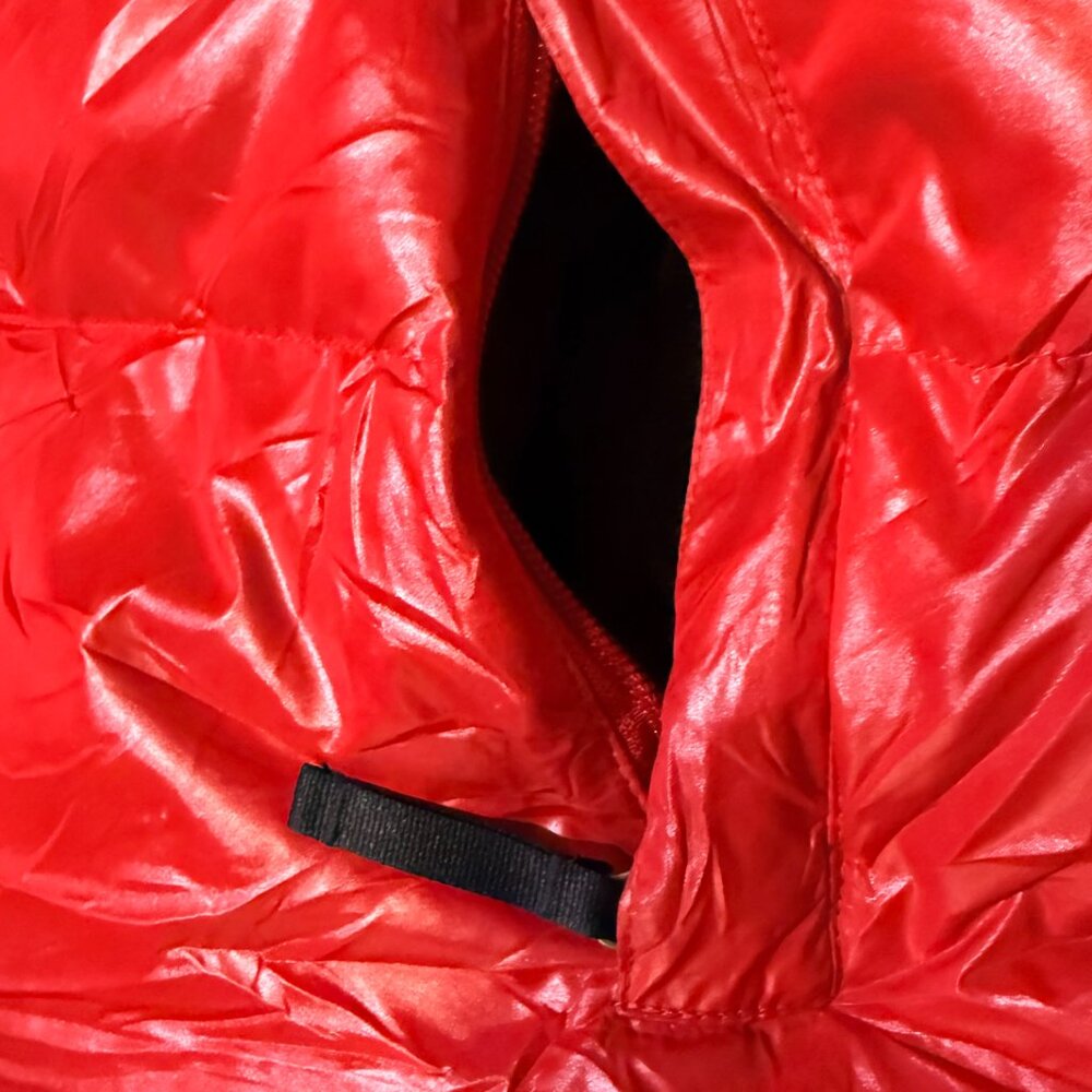 North Face Red Black Men's Retro Nuptse 700 Down Filled Vest Size 2XL Vintage - Picture 15 of 15